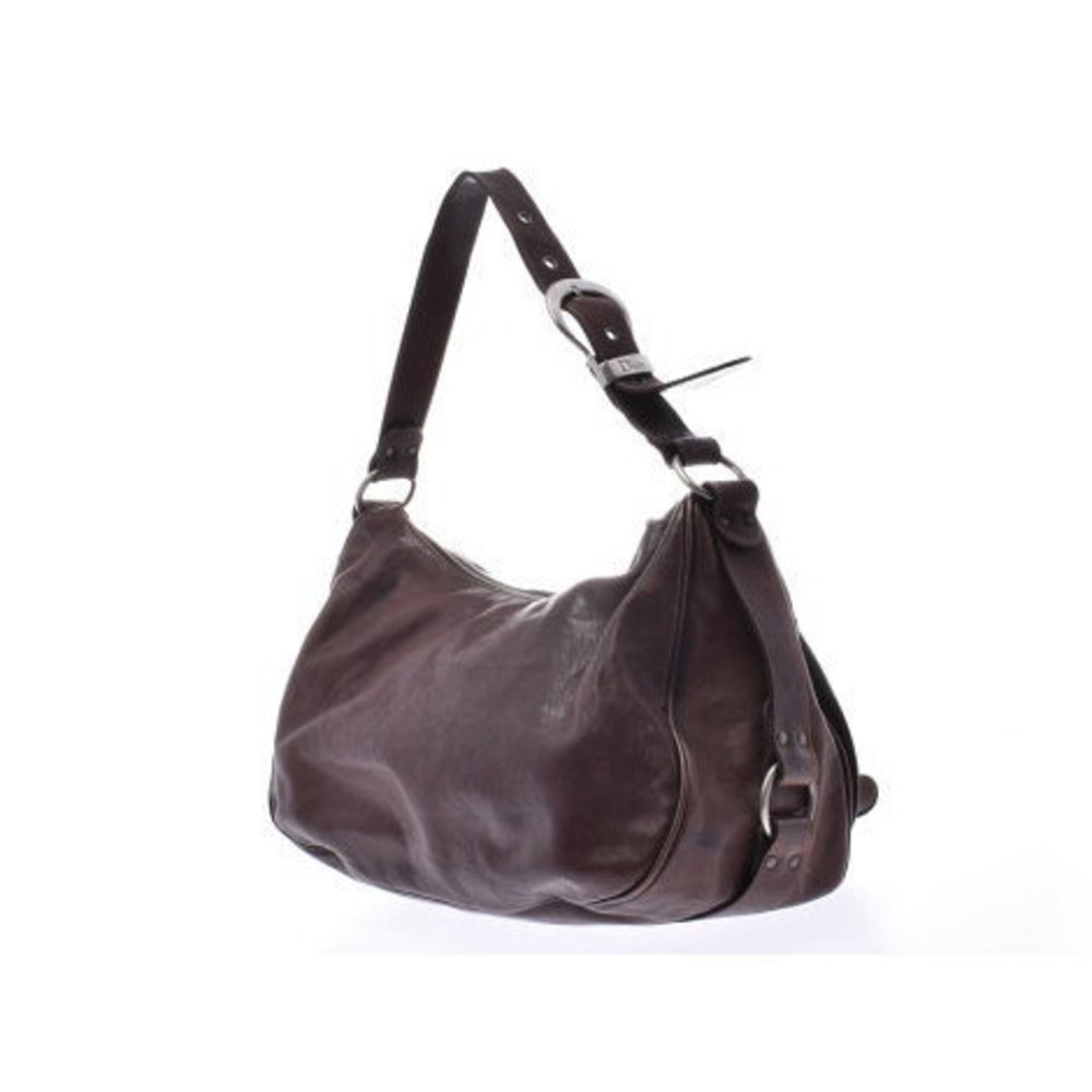 Dior Gaucho Brown Calf Semi Shoulder Bag CHRISTIAN - Picture 2 of 12